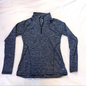 Champion Performance 1/4 Zip Pullover Gray XS